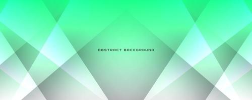 3D green white geometric abstract background overlap layer on bright space with cutout effect decoration. Simple graphic design element future style concept for banner, flyer, card, cover, or brochure vector