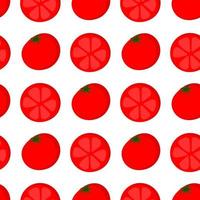 tomato illustration seamless pattern vector
