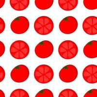 tomato illustration seamless pattern vector