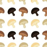 mushroom seamless pattern vector