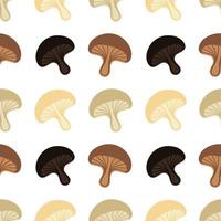 mushroom seamless pattern vector