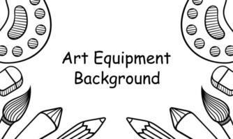 painting equipment background vector