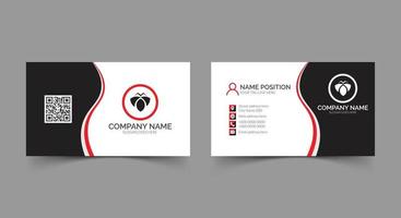 Stylish modern business card template design vector