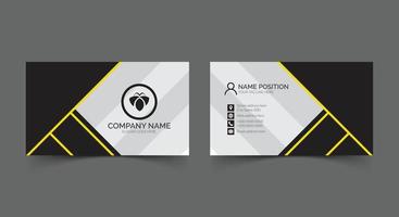 Stylish modern business card template design vector