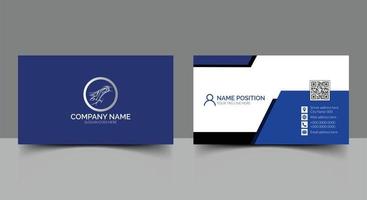 Modern business card template design vector