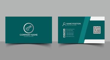 Modern business card template design vector