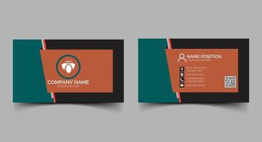 Modern business card template design vector