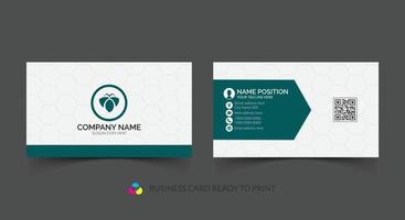 New stylish business card template design vector