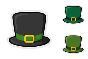 Note sticker set with Leprechaun Hat vector