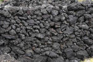 Pico island lava fields rocks photo