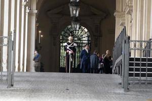 ROME, ITALY. NOVEMBER 22 2019 - President Sergio Mattarella arriving at Quirinale Building photo