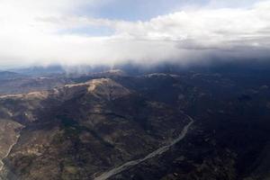 Liguria Italy mountains aerial view photo