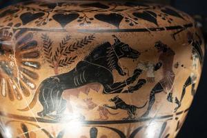 Etruscan painted water jar photo