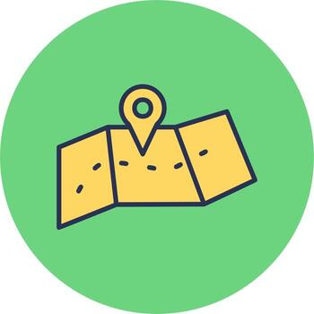 icono de vector de mapa