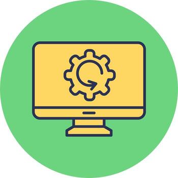 Data Processing Vector Icon