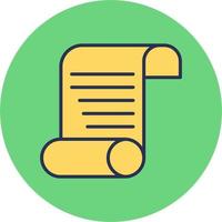 Paper Scroll Vector Icon