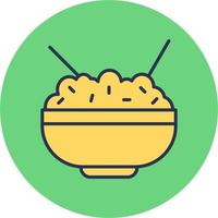 Rice Bowl Vector Icon