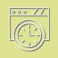 Wall Clock Vector Icon