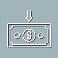 Money Down Vector Icon