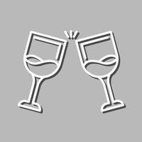 icono de vector de vino