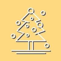 icono de vector de árbol de navidad