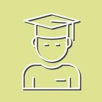 Graduate Student Vector Icon