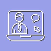 Online Interview Vector Icon