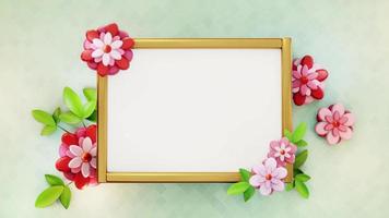 Flower Frame Background photo