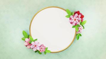 Flower Frame Background photo