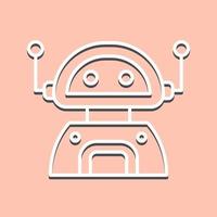 icono de vector de robot