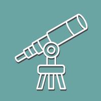 icono de vector de telescopio