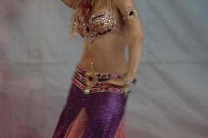 Oriental belly dancer beutiful move photo