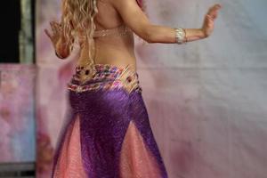 Oriental belly dancer beutiful move photo