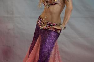 Oriental belly dancer beutiful move photo