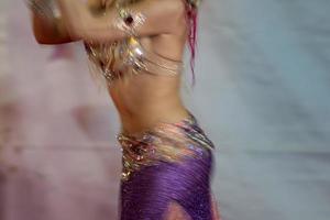 Oriental belly dancer beutiful move photo