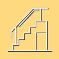 icono de vector de escaleras