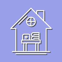 Home Work Place Vector Icon