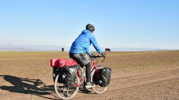 cycliste vélo tournée video