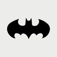 hombre murciélago logo diseño vector