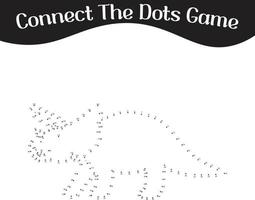 connect the dots Numbers game, education dot to dot game for kids vector