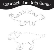 connect the dots Numbers game, education dot to dot game for kids vector