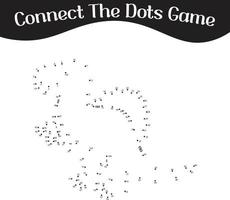 connect the dots Numbers game, education dot to dot game for kids vector