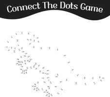 connect the dots Numbers game, education dot to dot game for kids vector