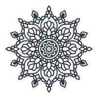 Laser cut Wedding indian Mandala template, vector