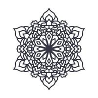 Laser cut Wedding indian Mandala template, vector