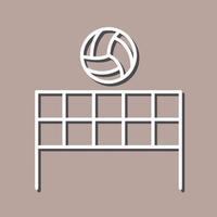 Beach Volleyball Vector Icon