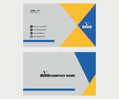 plantilla de tarjeta de visita corporativa vector