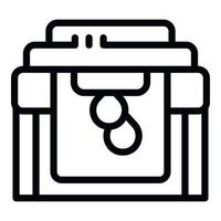 Printer plotter icon outline vector. Print machine vector