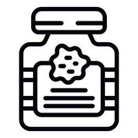 Paint bottle icon outline vector. Art studio vector