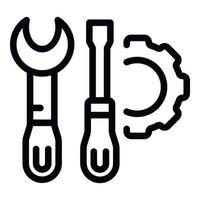 Engineer tools icon outline vector. Industry factory vector